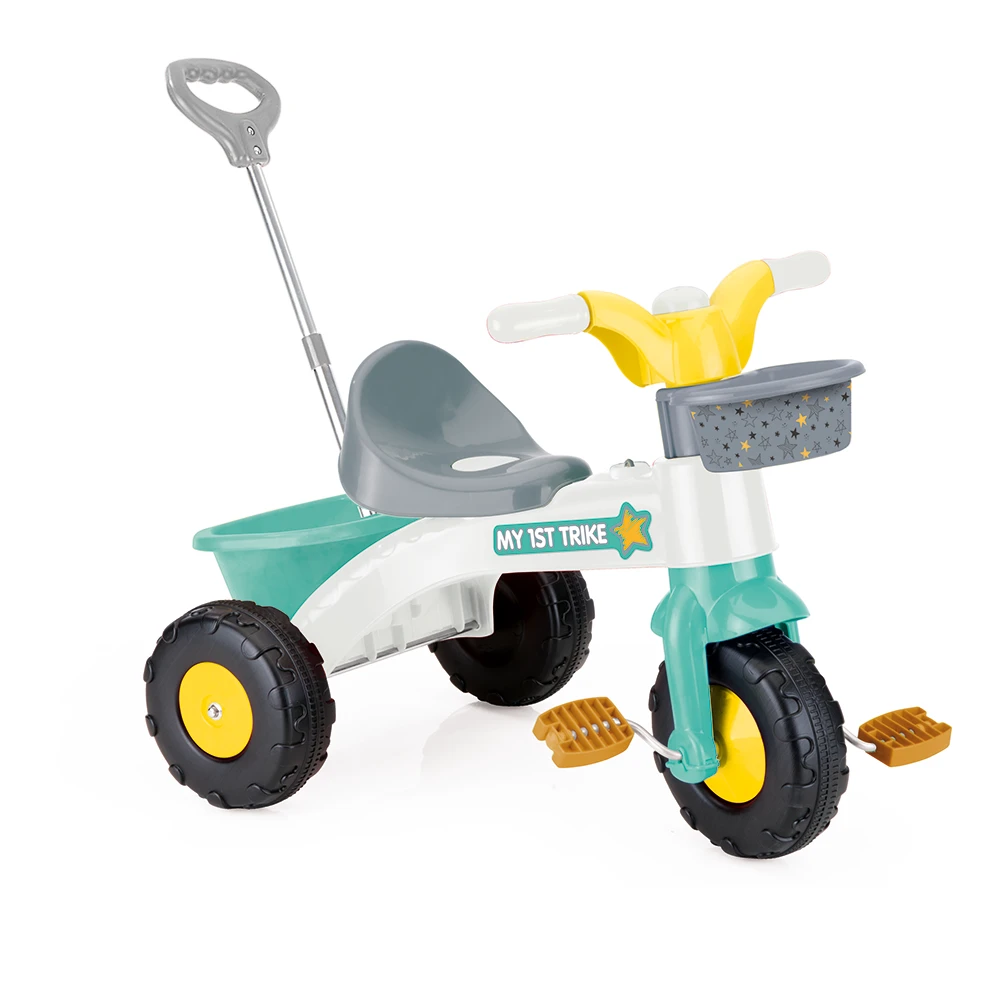 Triciclete - Tricicleta copii cu maner Dolu Pastel, 2 ani+, 30 kg max