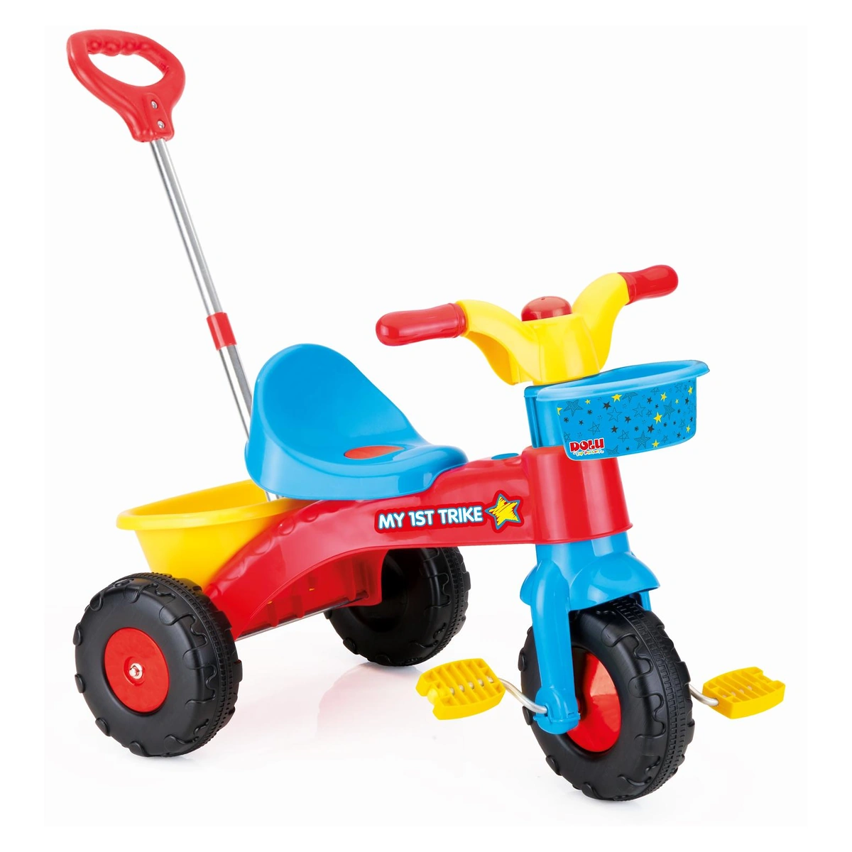 Triciclete - Tricicleta cu maner DOLU Rapida copii 2 ani+, 30 kg