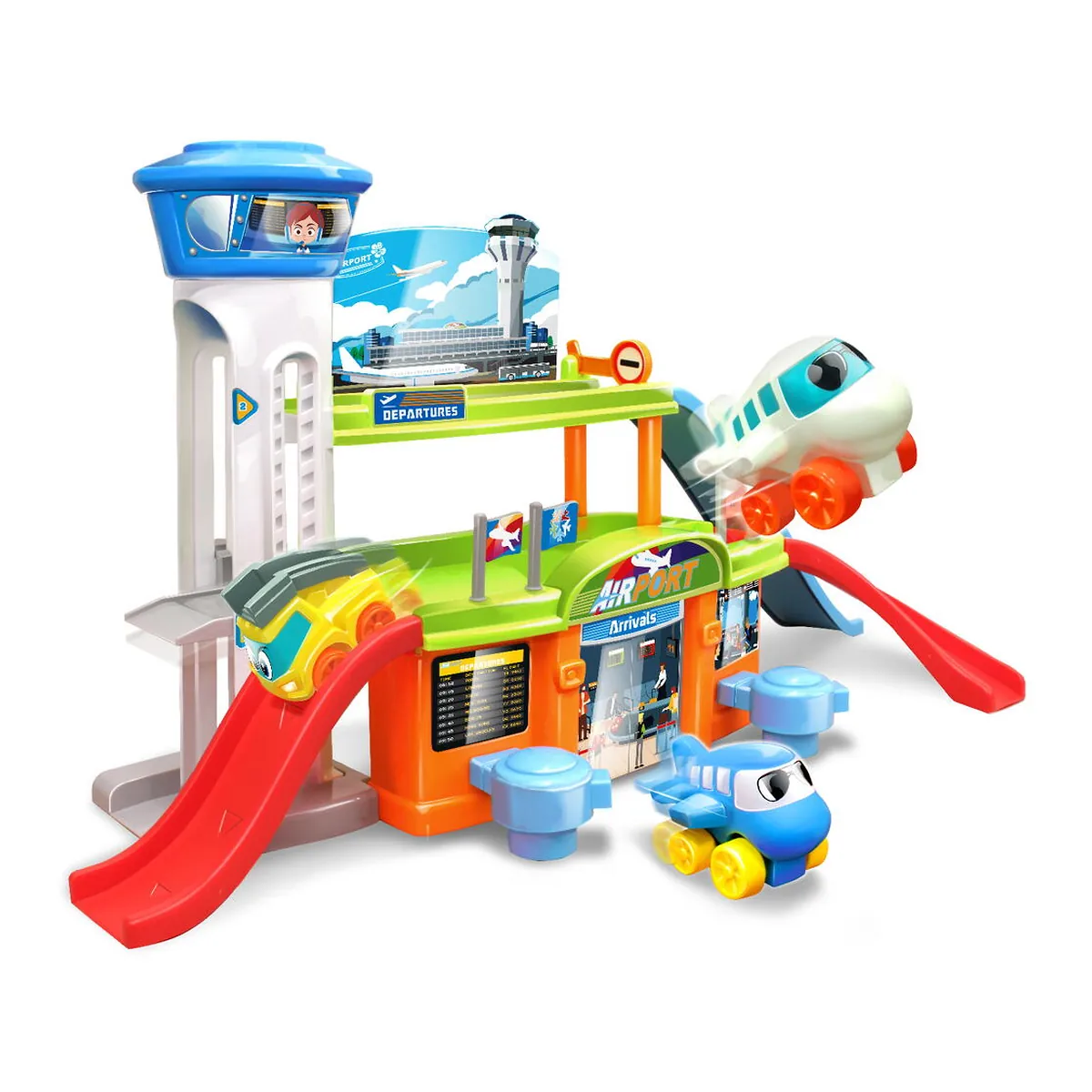 Masinute si camioane - Primul meu aeroport 26 piese - Little Learner