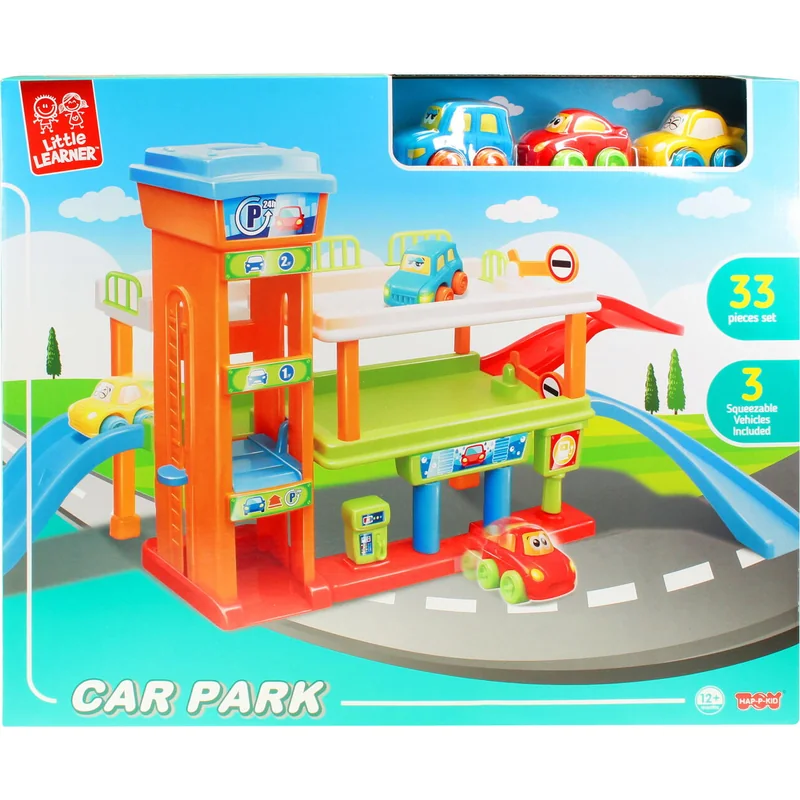 Primul meu garaj interactiv 33 piese, masinute, 12 luni+ [6]