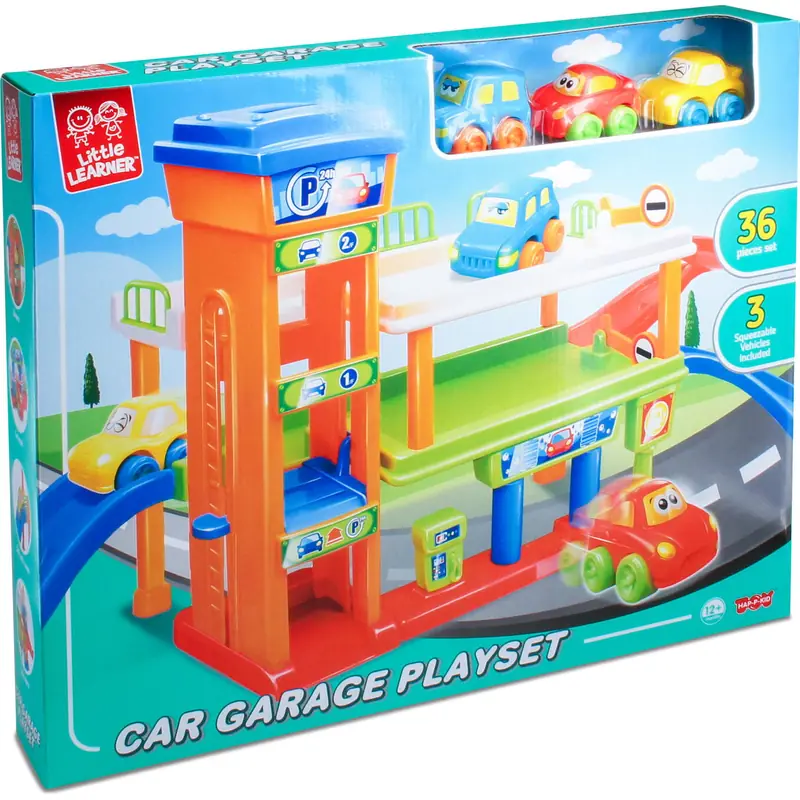 Primul meu garaj interactiv 33 piese, masinute, 12 luni+ [1]