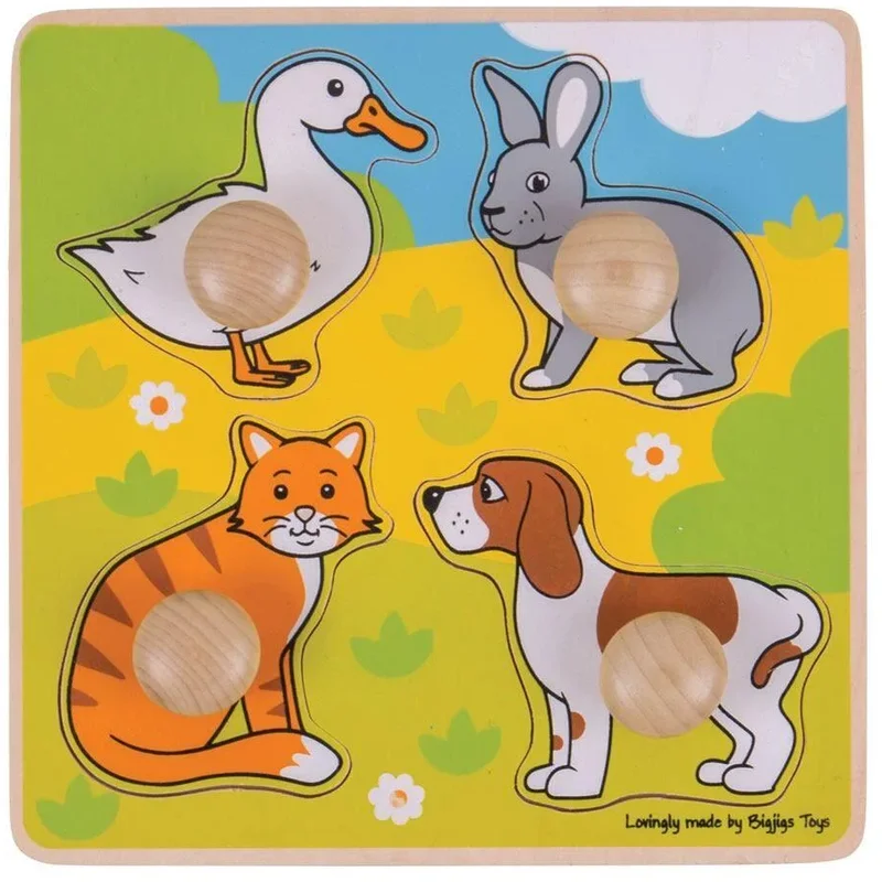 Jucarii bebelusi - Primul meu puzzle - animale de companie