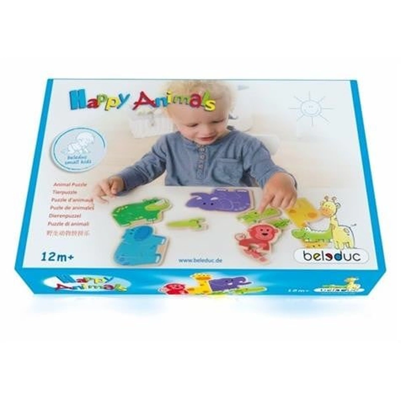 Puzzle-uri si incastre - Primul meu puzzle Animale vesele - Beleduc