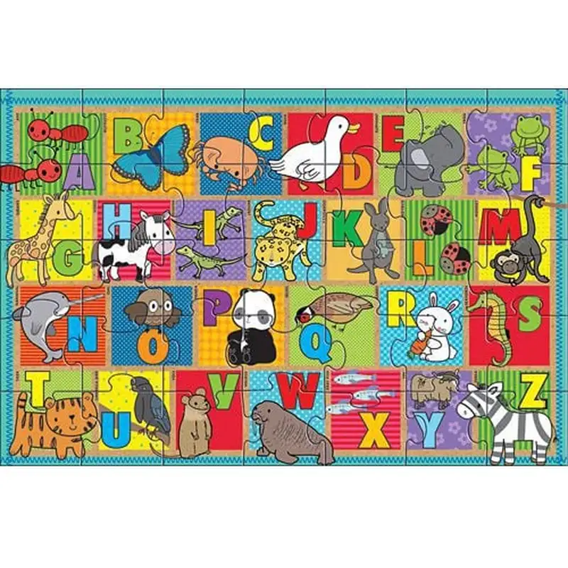 Primul meu puzzle de podea eco Alfabetul Animalelor - Melissa and Doug [1]