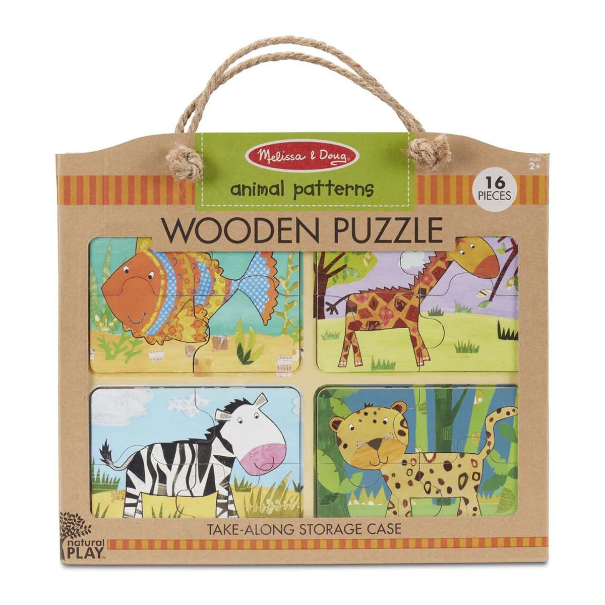Puzzle-uri si incastre - Primul meu puzzle eco din lemn Animalele - Melissa & Doug
