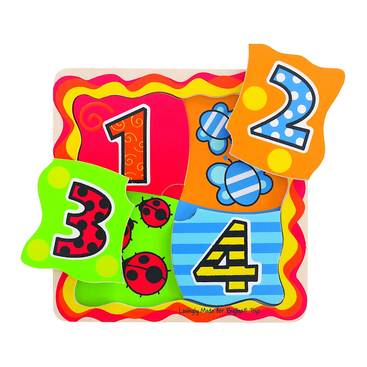 Jucarii interactive - Primul meu puzzle - numere de la BIGJIGS Toys