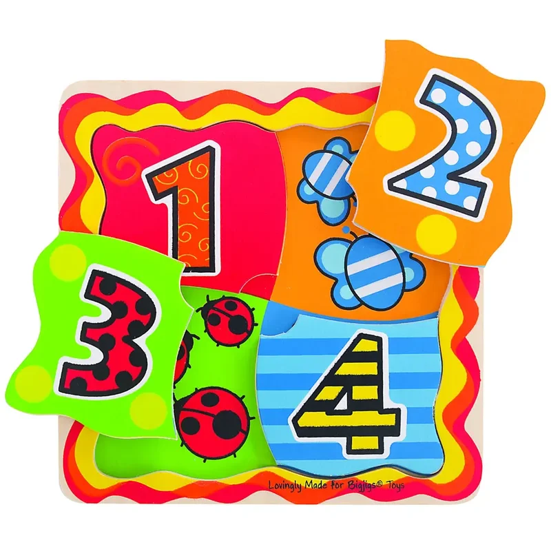 Jucarii bebelusi - Primul meu puzzle - numere de la BIGJIGS Toys