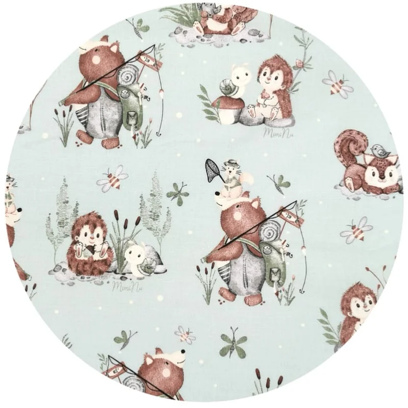 Prosop cu gluga, MimiNu, 100x100 cm, bumbac si thermo fleece, Let's Go Natural [1]