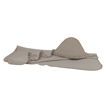 Sanatate si ingrijire - Prosop cu gluga, MimiNu, Mare, Cu volanas, Dimensiune 100x100 cm, Din bumbac si thermo fleece, Materiale certificate