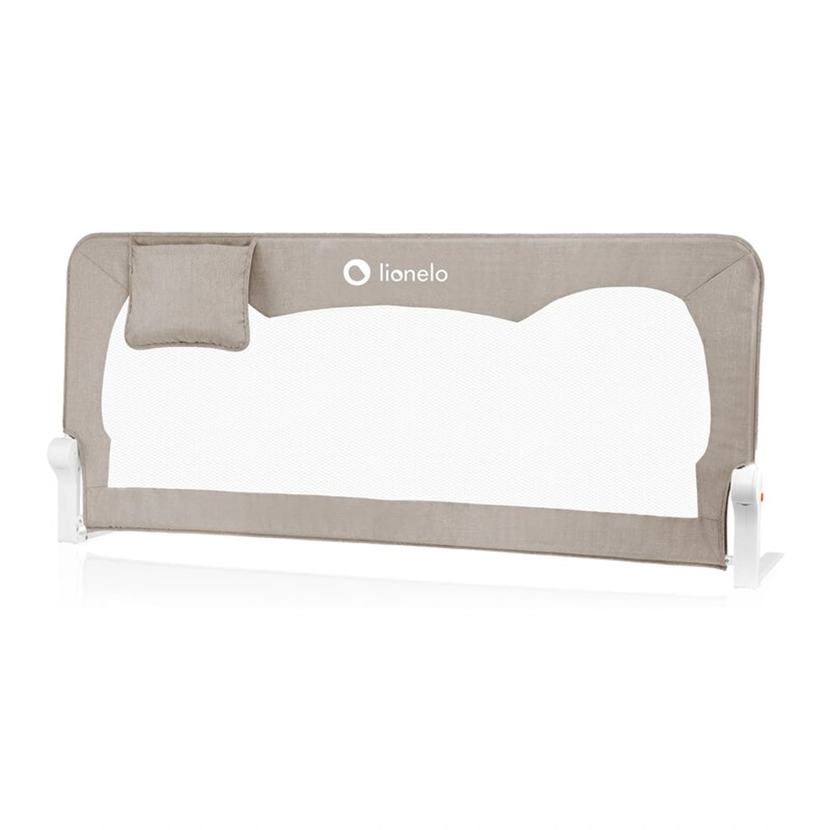Bariere de pat - Protectie laterala pat, Lionelo, Hanna, Cu buzunar accesorii, 150x66 cm, Bej