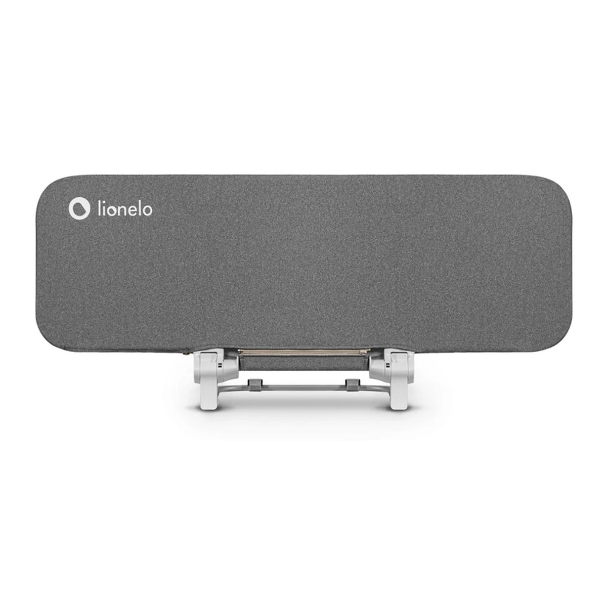 Protectie laterala pat, Lionelo, Lora, Pliabila, Sistem de blocare StandSafe, 105 x 45 cm, Gri 18 luni [2]