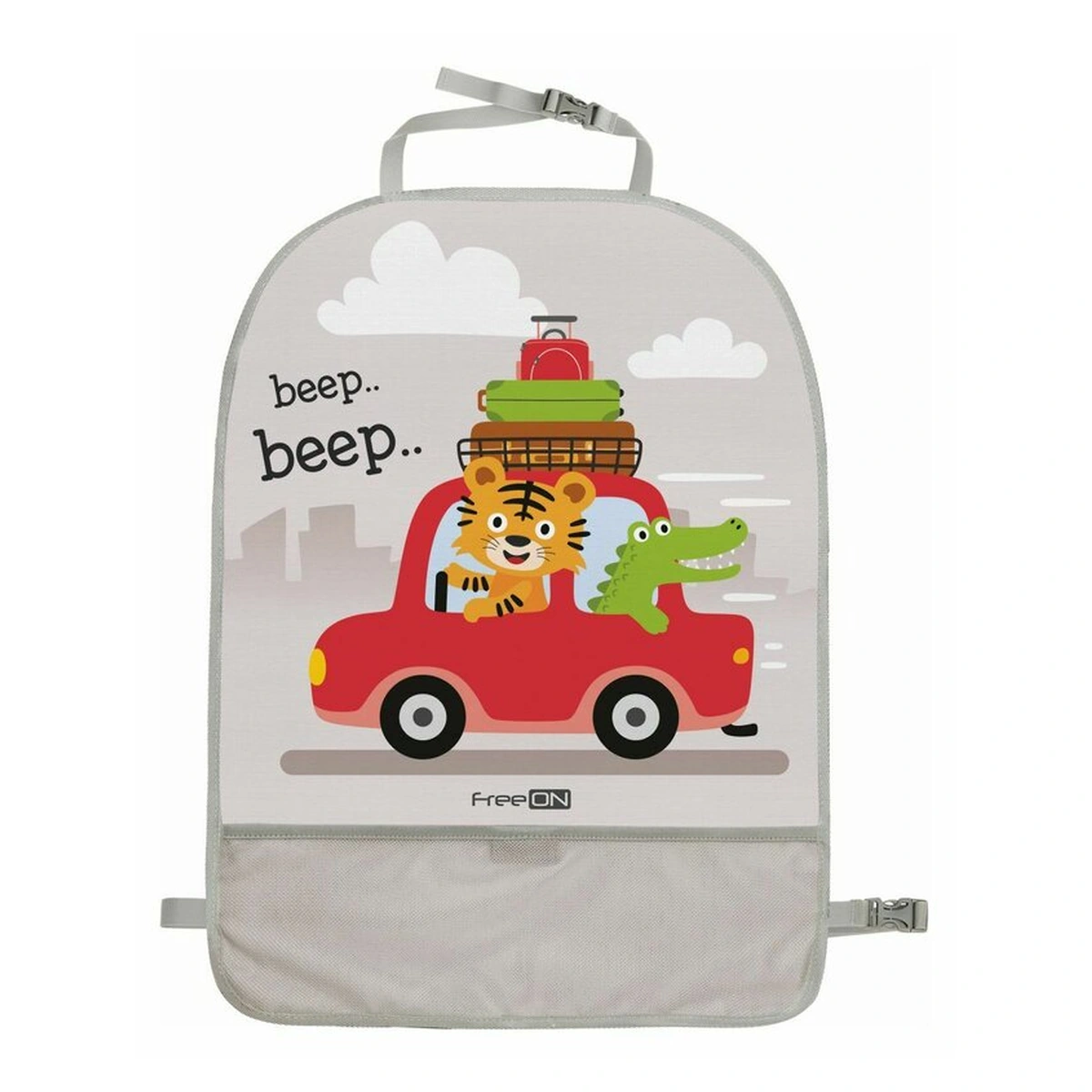 In masina - Protectie spatar, FreeON, Pentru masina, 61x45 cm, Lion