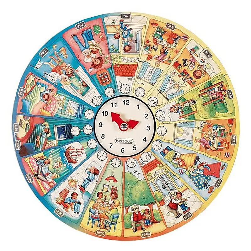 Puzzle circular Invata ceasul Beleduc [3]