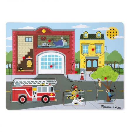 Puzzle cu sunete Brigada de pompieri Melissa and Doug [1]
