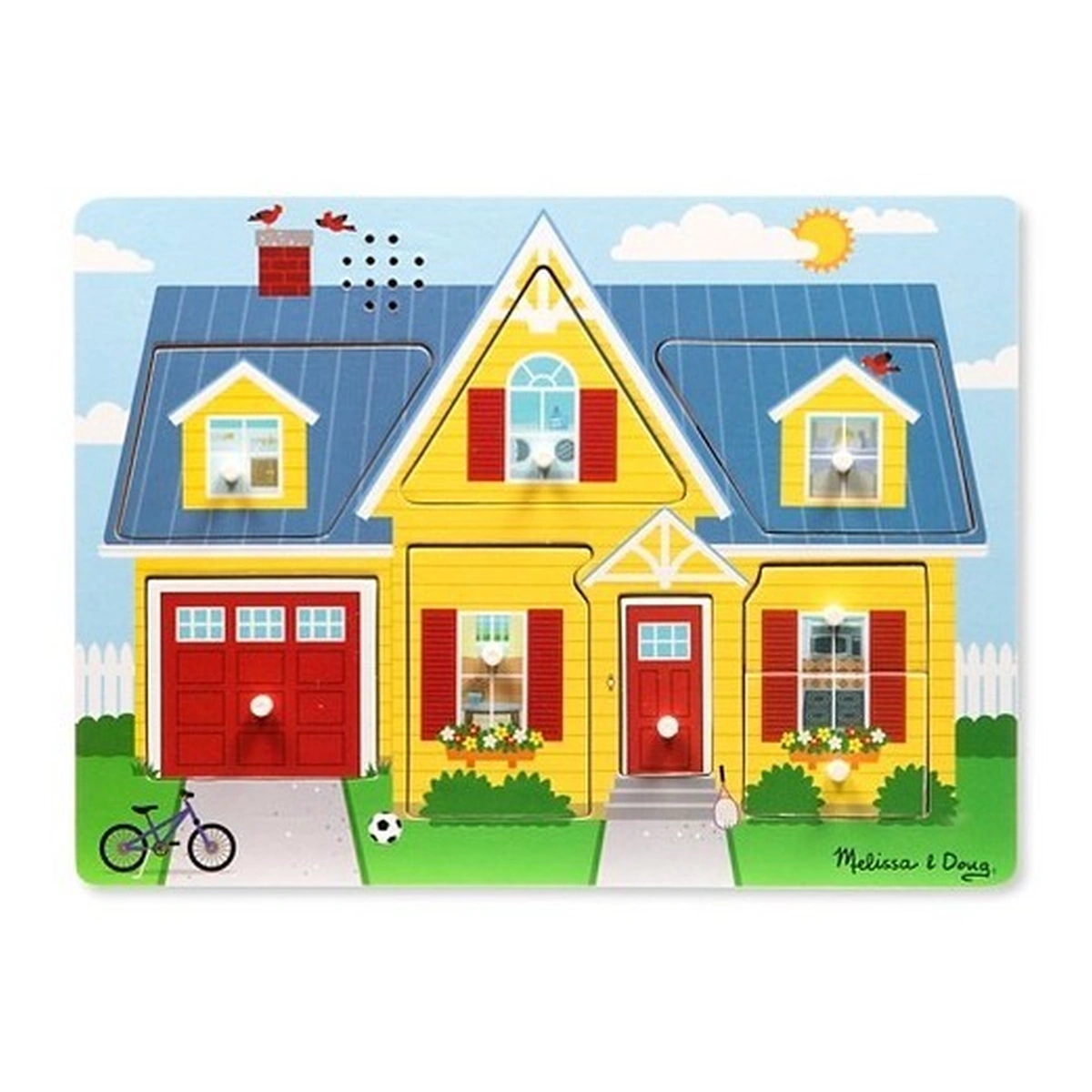 Puzzle-uri si incastre - Puzzle cu sunete Casa mea Melissa and Doug