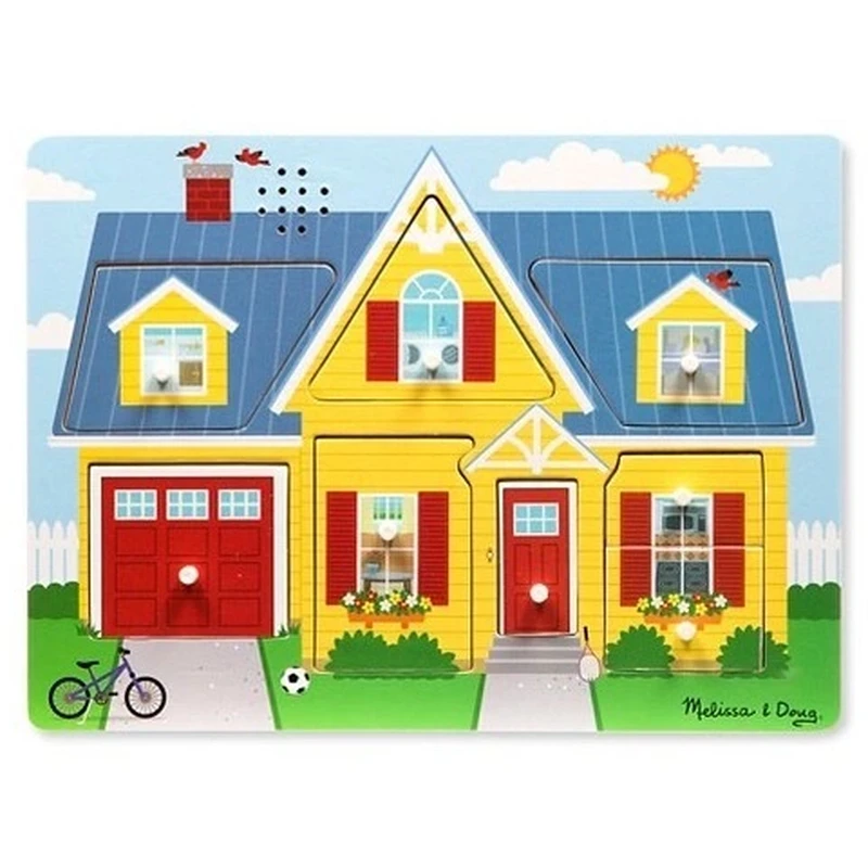 Puzzle-uri si incastre - Puzzle cu sunete Casa mea Melissa and Doug