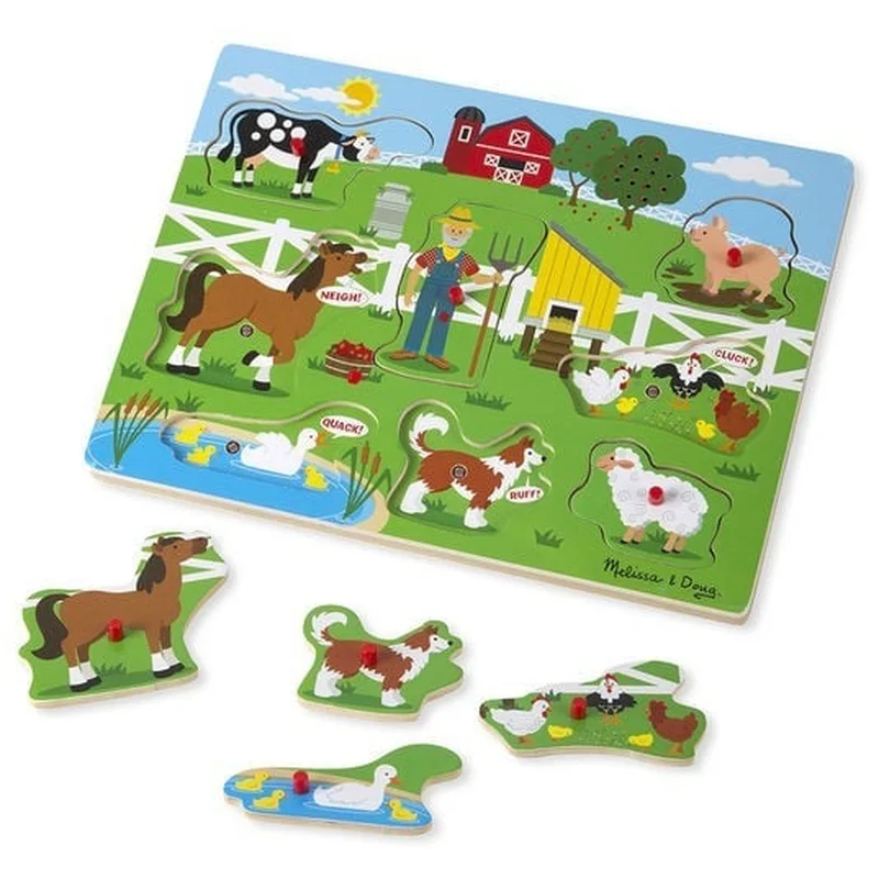 Puzzle-uri si incastre - Puzzle cu sunete Old McDonald