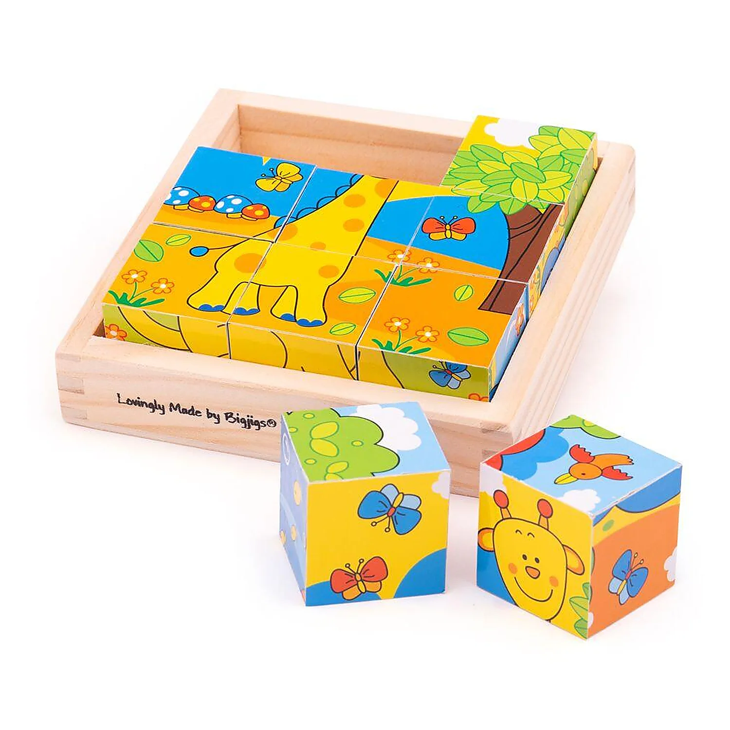 Jucarii interactive - Puzzle cubic - safari