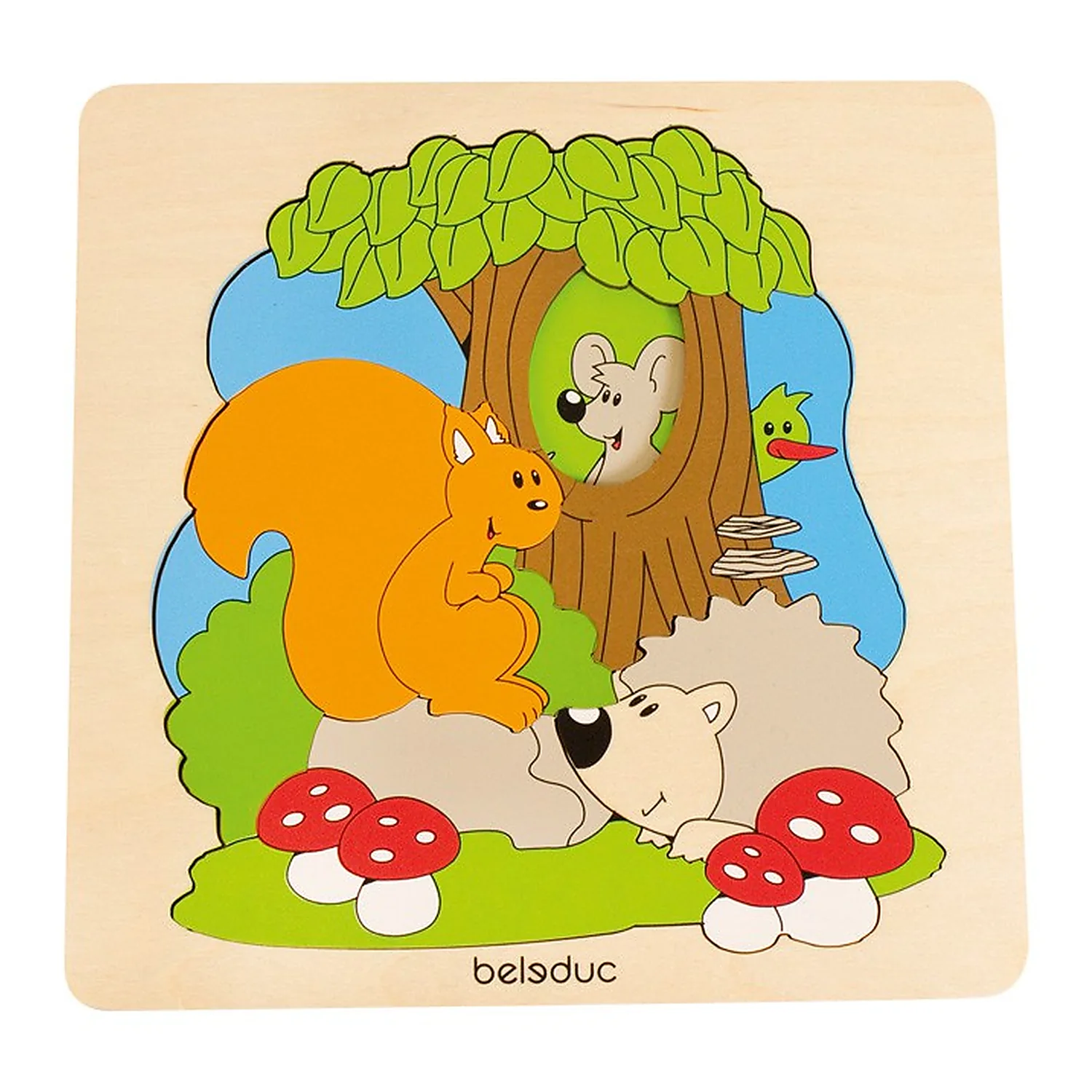 Puzzle-uri si incastre - Puzzle Descopera Padurea Beleduc