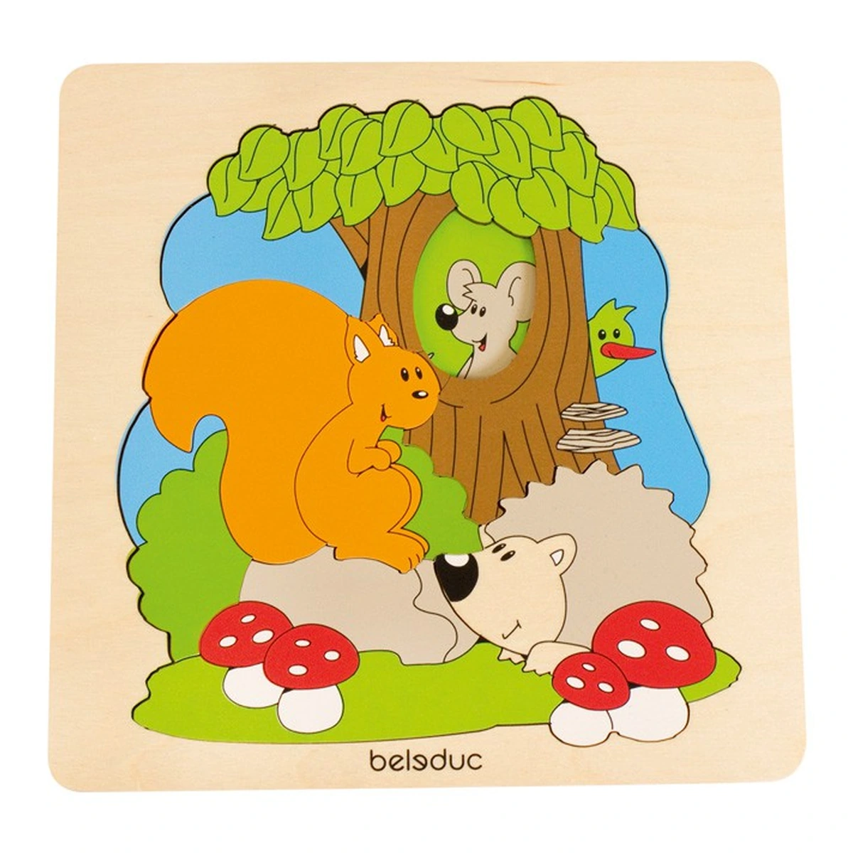 Puzzle-uri si incastre - Puzzle Descopera Padurea Beleduc