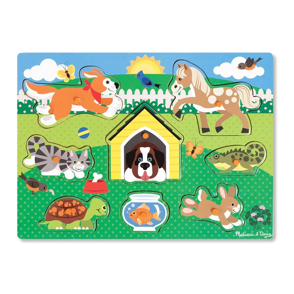 Puzzle-uri si incastre - Puzzle din lemn Animalele de companie