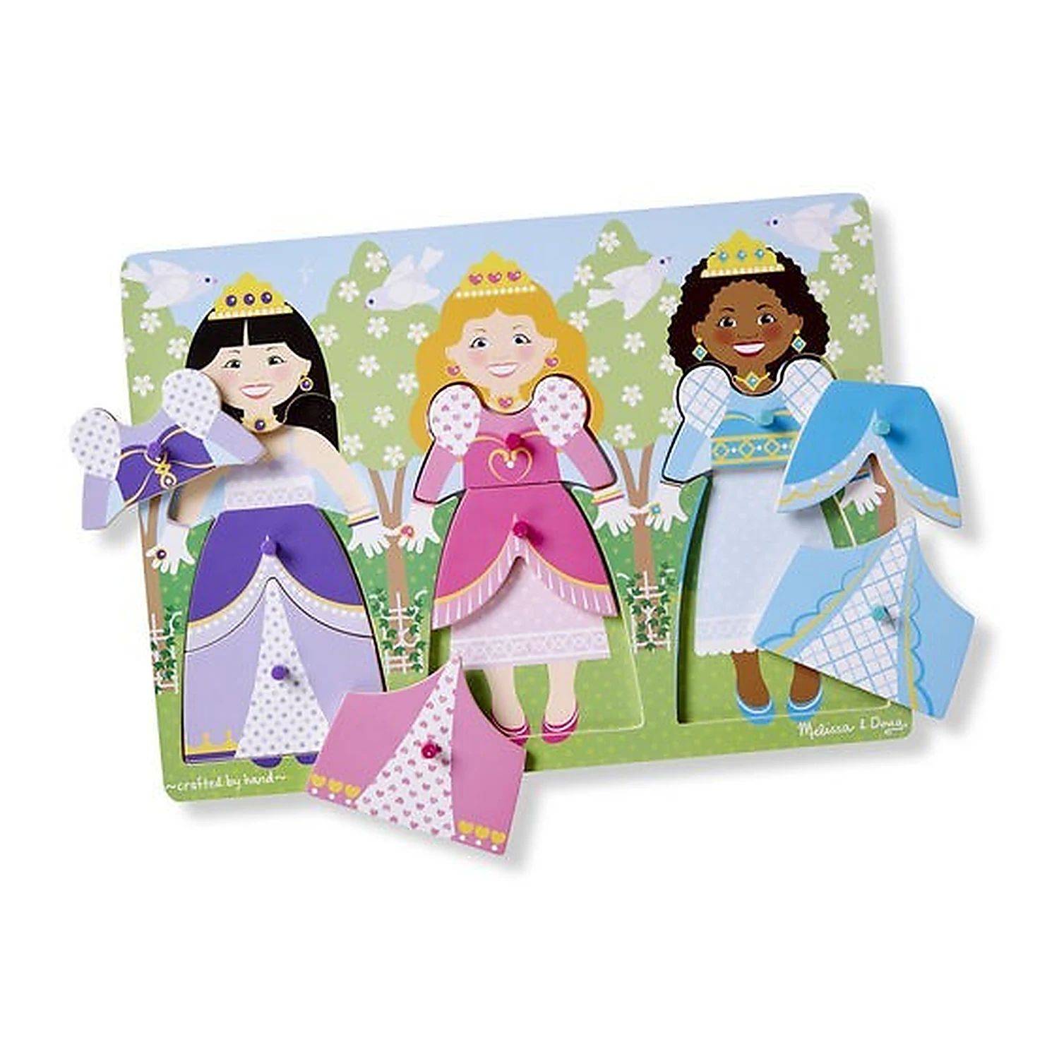 Puzzle-uri si incastre - Puzzle din lemn Imbraca Printese