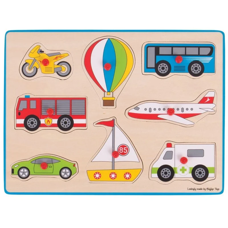 Puzzle-uri si incastre - Puzzle din lemn incastru - Vehicule