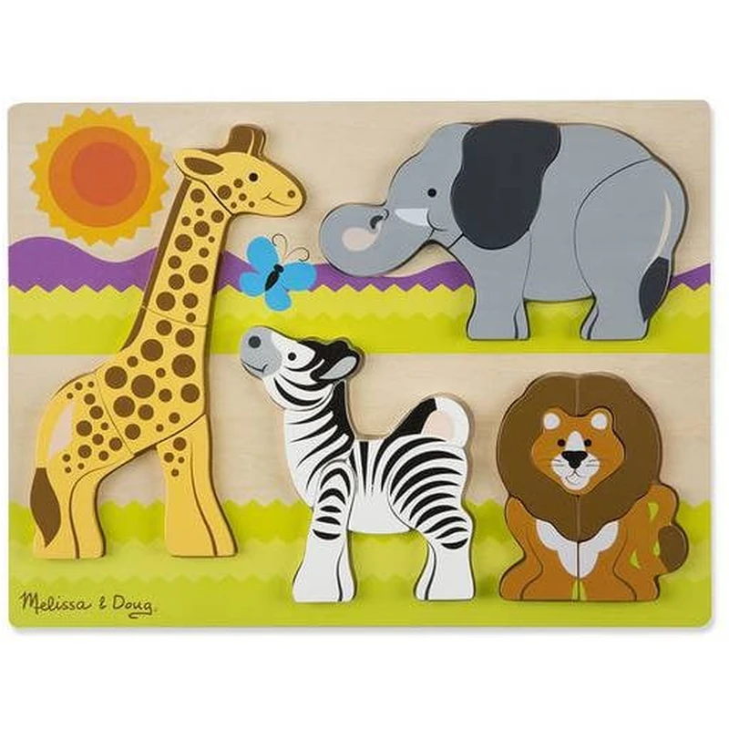Puzzle din lemn Jumbo Safari Melissa and Doug [1]