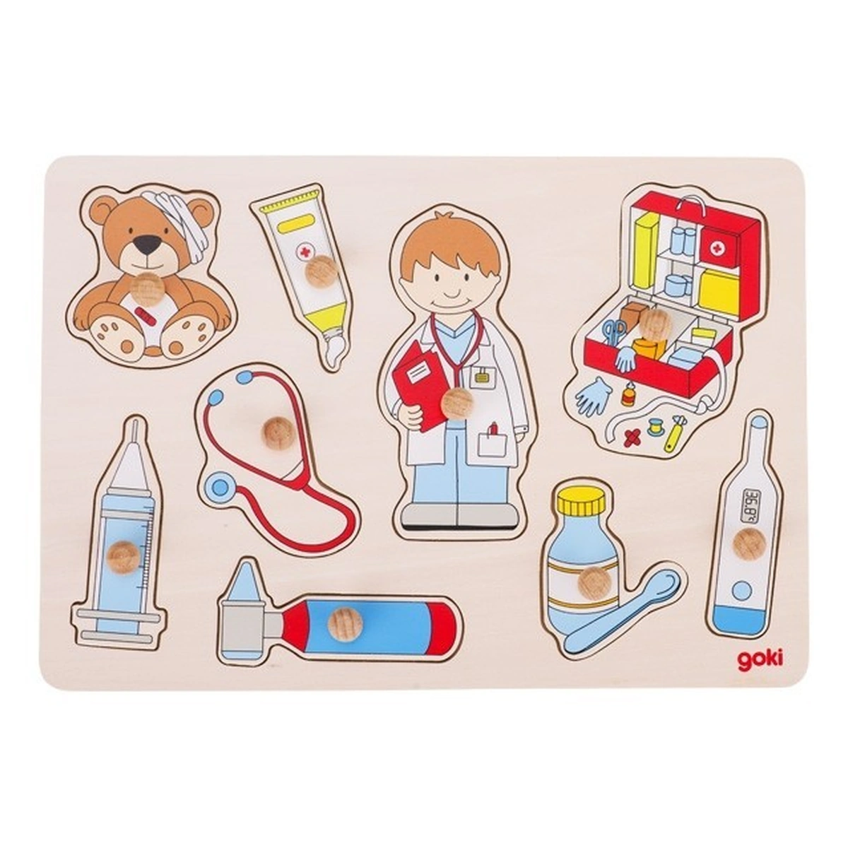 Puzzle-uri si incastre - Puzzle din lemn La Doctor