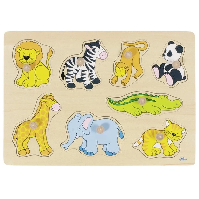 Jocuri si creativitate - Puzzle Gradina Zoologica - Goki