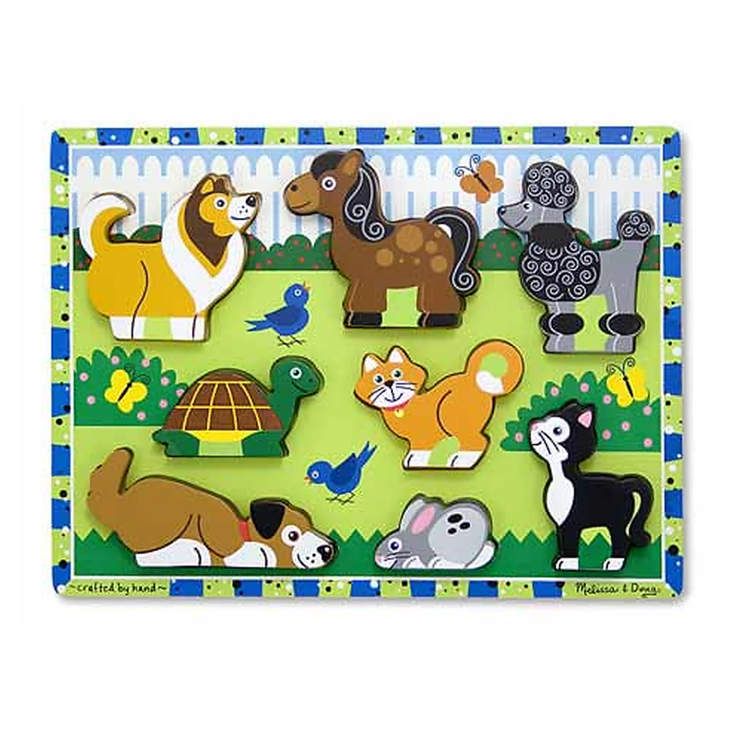Jocuri si creativitate - Puzzle in relief animale de companie Melissa and Doug
