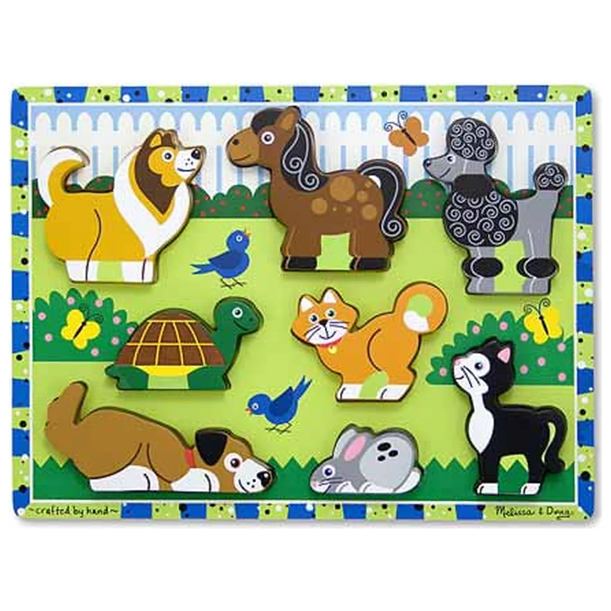 Jocuri si creativitate - Puzzle in relief animale de companie Melissa and Doug