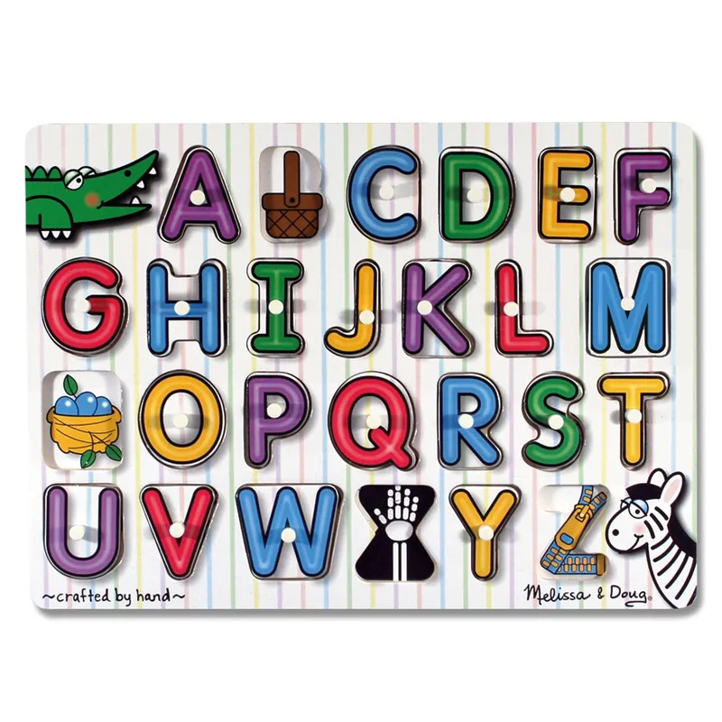 Puzzle-uri si incastre - Puzzle lemn Alfabet Melissa and Doug