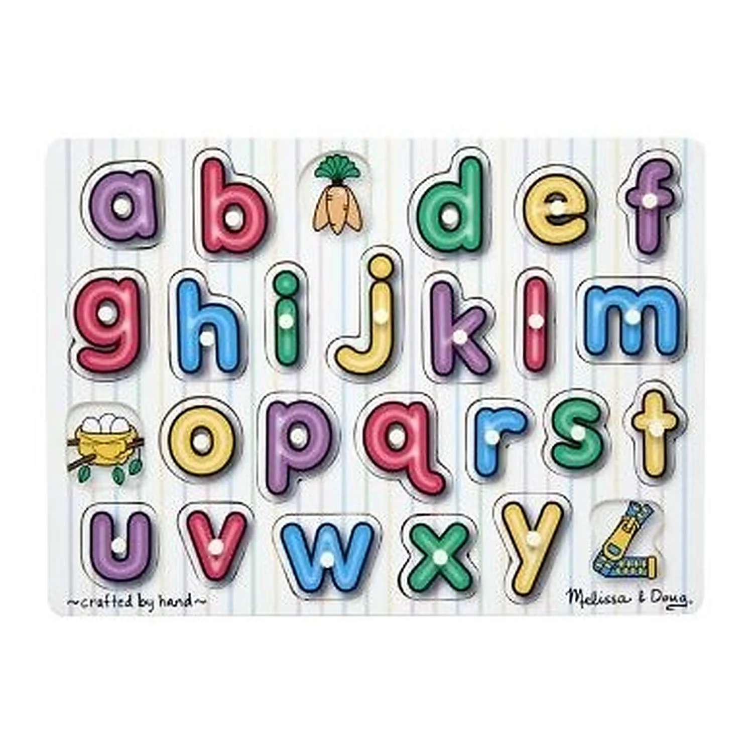 Jocuri si creativitate - Puzzle lemn Alfabet Melissa and Doug