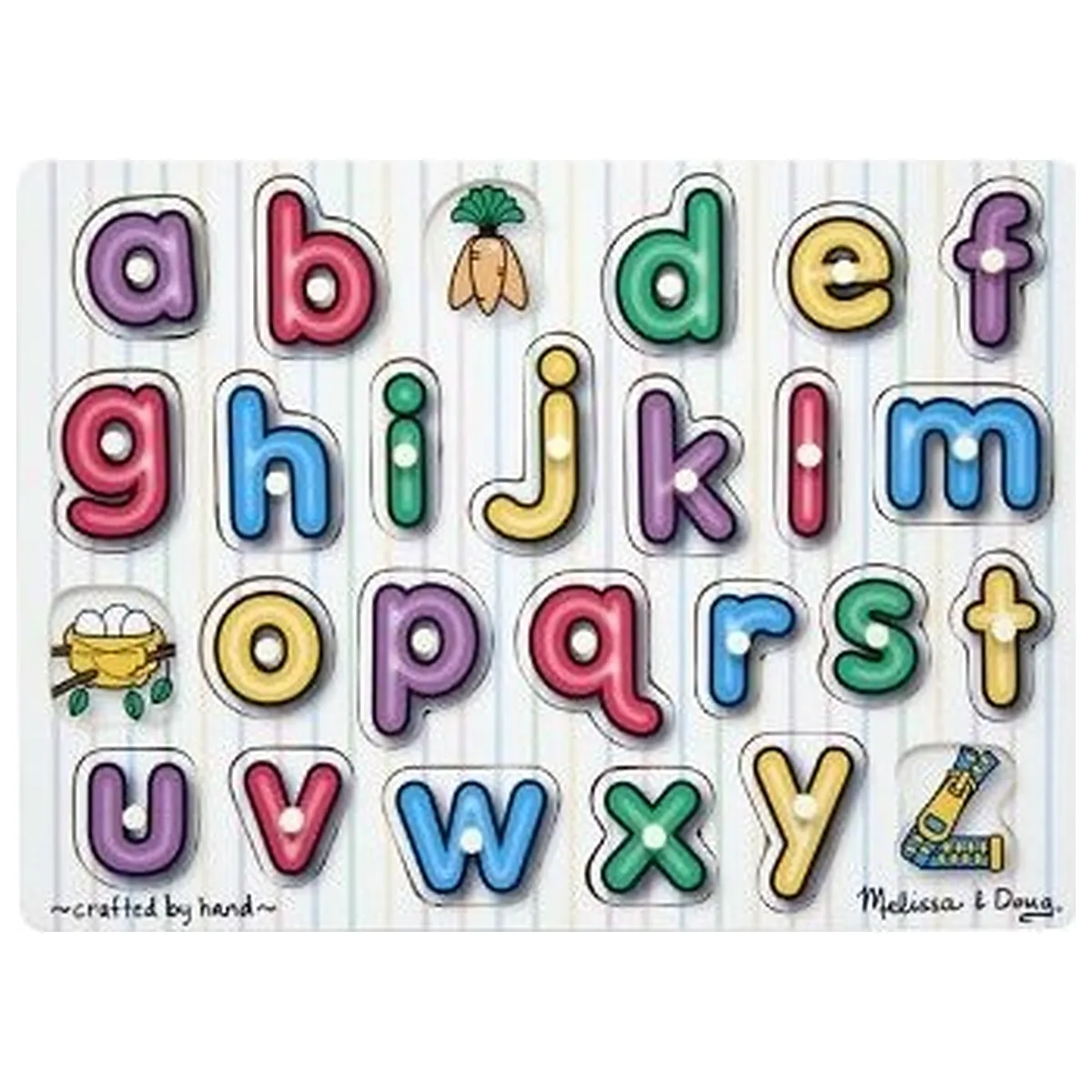 Jocuri si creativitate - Puzzle lemn Alfabet Melissa and Doug