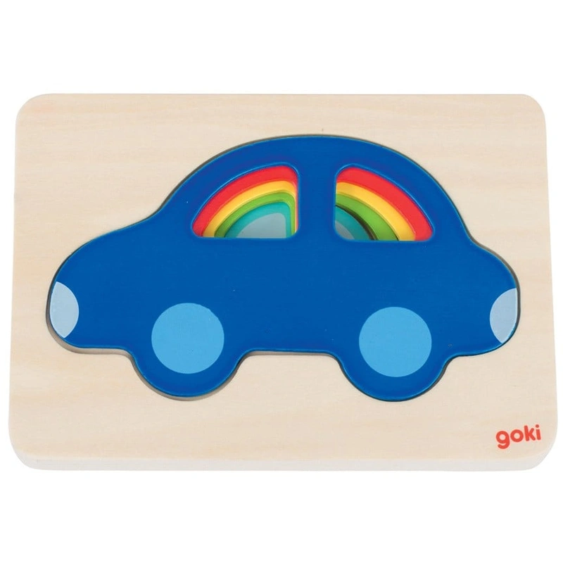 Puzzle stratificat Masinute colorate [2]