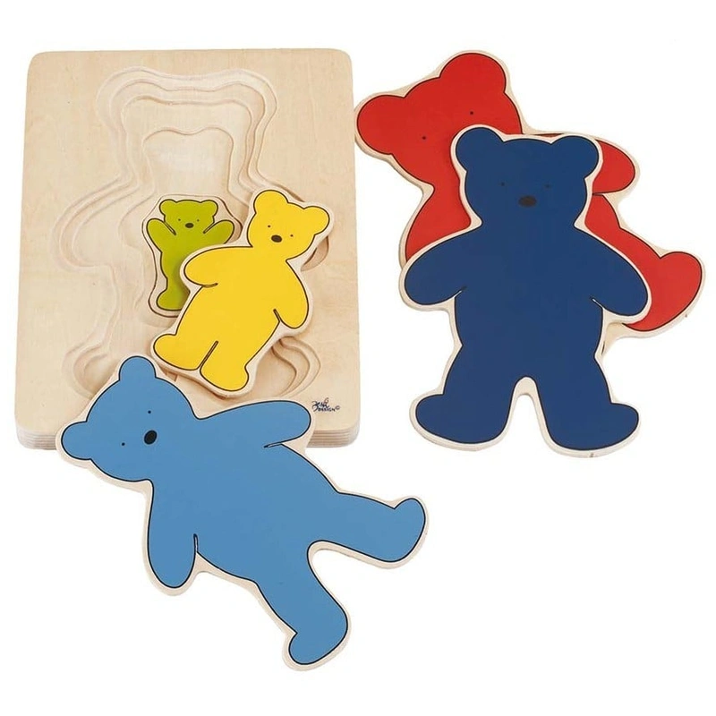 Puzzle stratificat Ursuleti colorati [1]