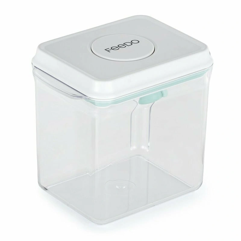 Recipient depozitare lapte praf, 1700 ml, Capac etans, Din plastic, Fara BPA, Turcoaz [2]