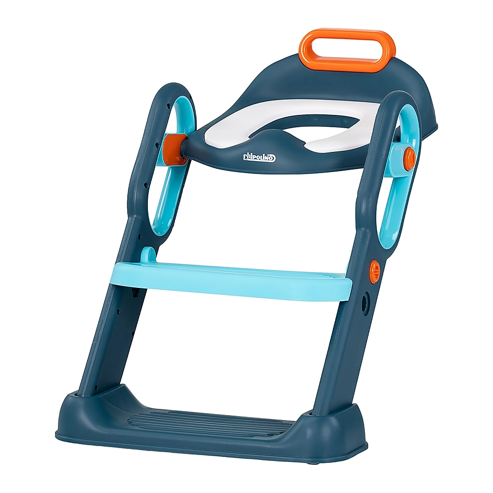 Sanatate si ingrijire - Reductor toaleta cu scara Chipolino Flippy, Blue