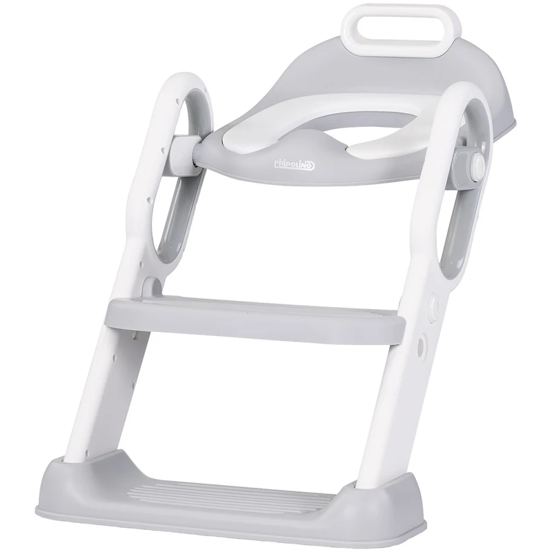 Sanatate si ingrijire - Reductor toaleta cu scara Chipolino Flippy, Grey