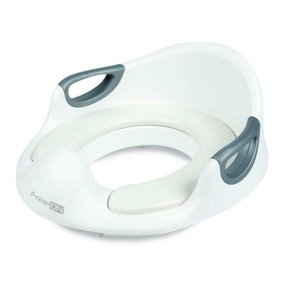 Olite si reductoare toaleta - Reductor toaleta, FreeON, Cu perna confortabila si detasabila, Cu manere, 37x9,3x65,5 cm, White