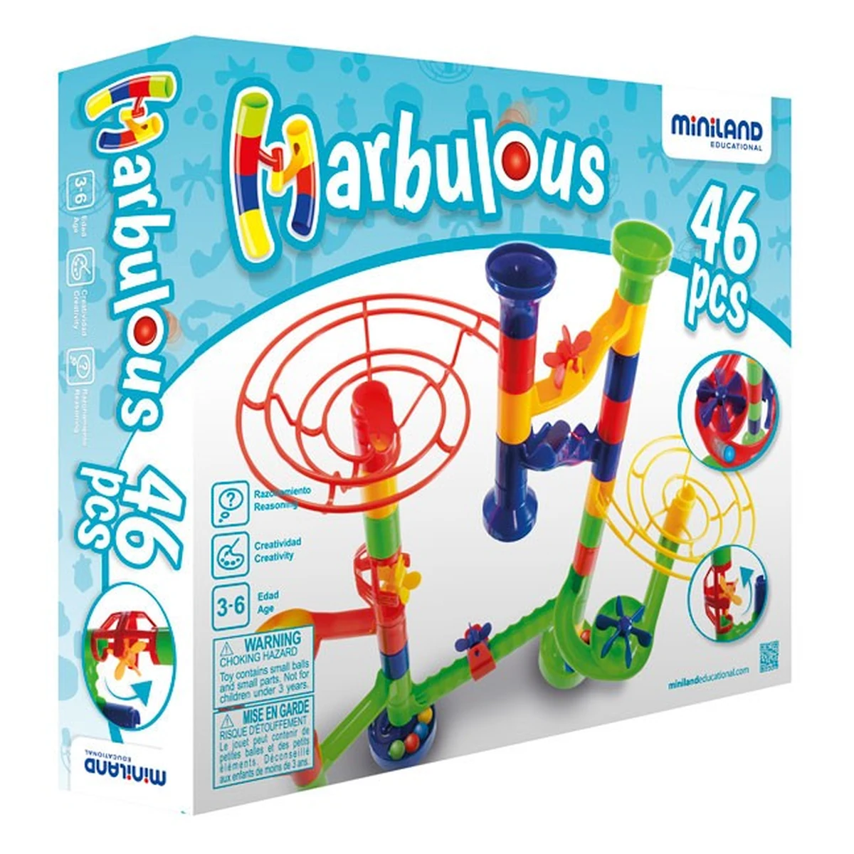 Constructii, cuburi, forme si culori - Rolercoaster Marbulous 46 - Miniland