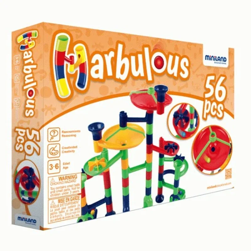 Constructii, cuburi, forme si culori - Rolercoaster Marbulous 56 - Miniland
