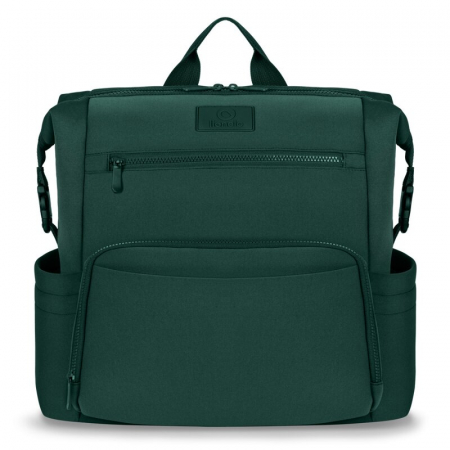 Genti pentru mamici - Lionelo - Rucsac impermeabil pentru mamici Cube, Cu 12 compartimente si salteluta de schimbat, Cu prindere universala de carucior, 36 x 36 x 23 cm, Verde