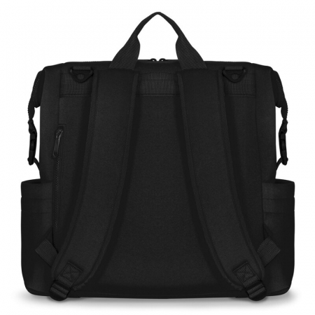 Rucsac impermeabil pentru mamici, Lionelo, Cube, Cu 12 compartimente si salteluta de schimbat, Negru [6]