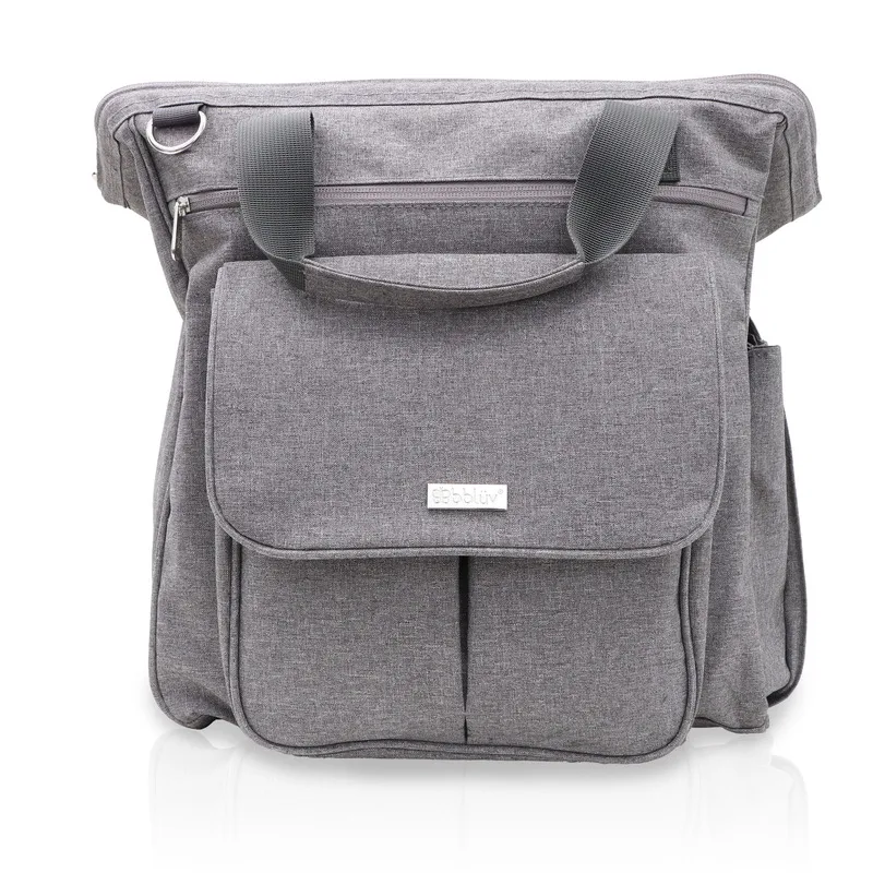 Rucsac pentru mamici, Bbluv, Metro, Include cutie pentru servetele umede si salteluta de schimbare, Grey [1]