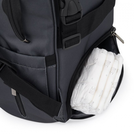 Rucsac pentru mamici, Petite&Mars, Jack, 30 x 42 x 15 cm, Ultimate Grey [8]