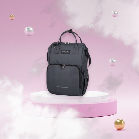 Rucsac pentru mamici, Petite&Mars, Jack, 30 x 42 x 15 cm, Ultimate Grey [1]