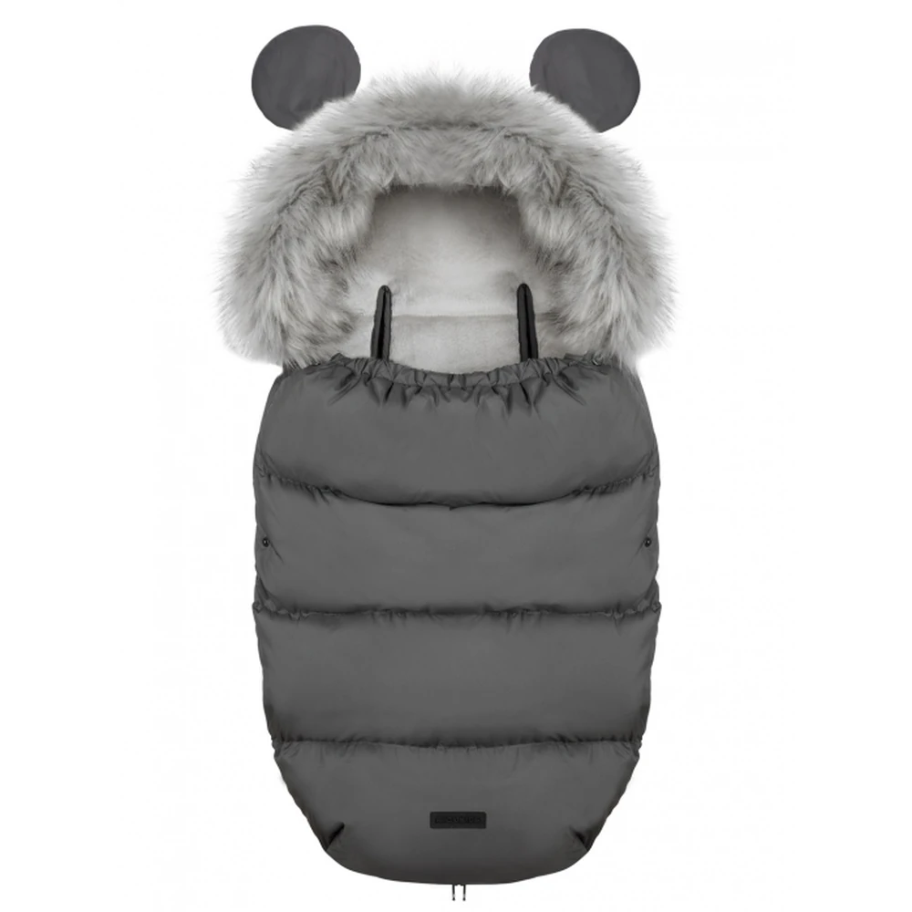 Saci de iarna pentru carucior - Sac de iarna 95 x 48 cm Ricokids Elmi - Gri inchis