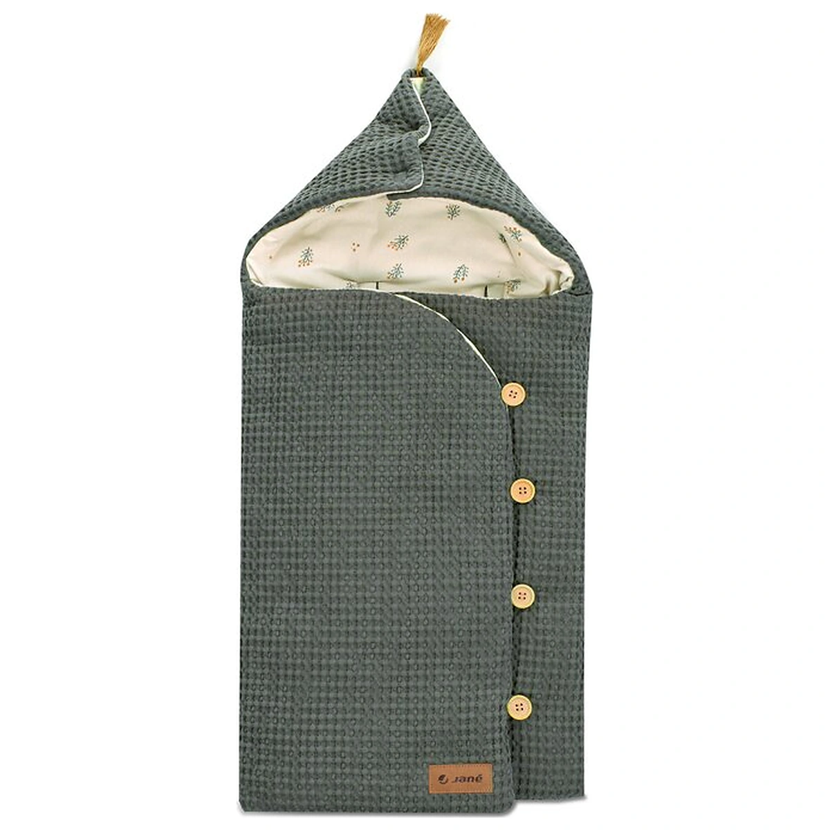 La plimbare - Sac de iarna cu gluga, Jane, Mims Plus, Pentru carucior si scoica auto, 88 x 43 cm, Inchidere cu nasturi si fermoar,
